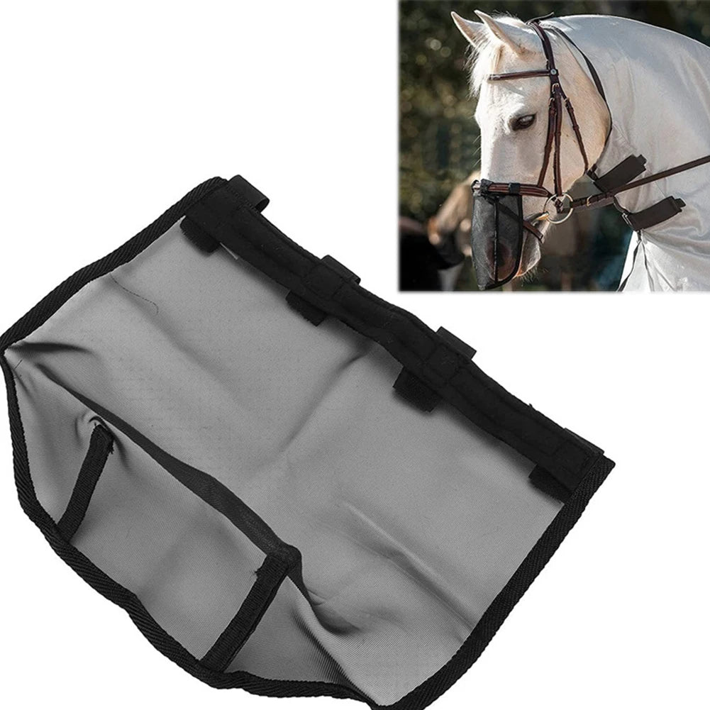 Horse Nose Protection Mesh Headgear Breathable Face Cover For Livestock
