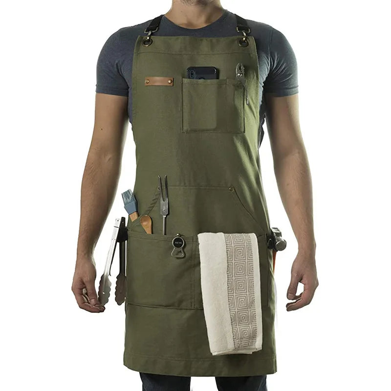 Jiangxi Choice Heavy Duty Canvas Apron With Tool Pockets