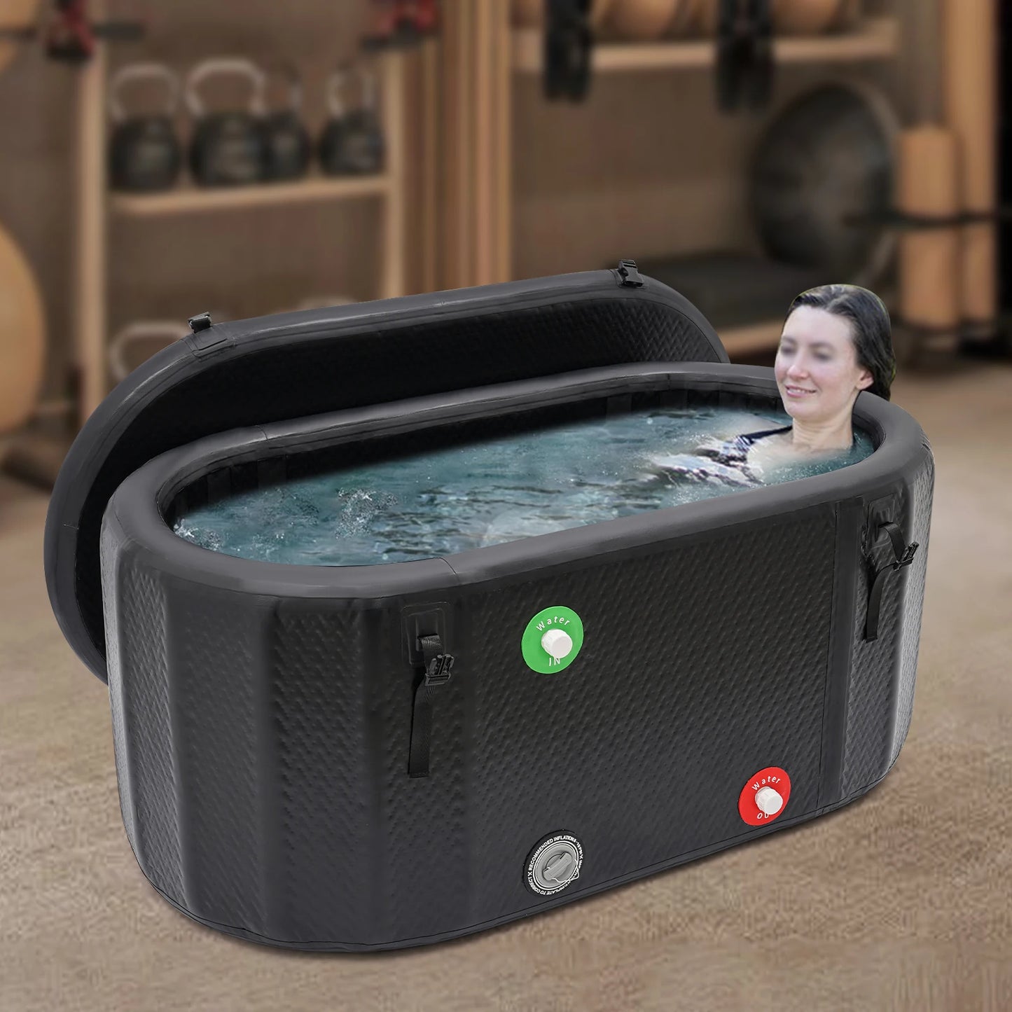 Inflatable Ice Bath Tub Portable Cold Plunge For Athletes