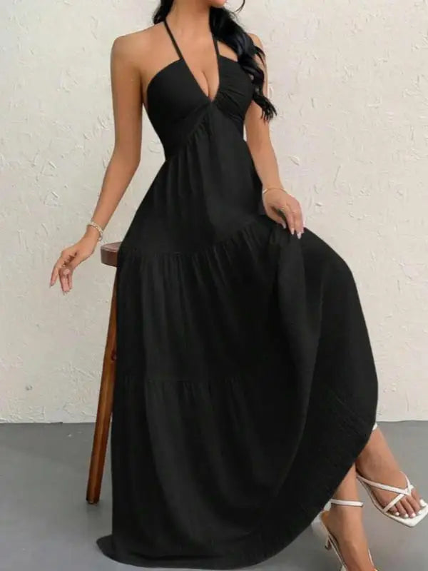 Others Women's Strapless Summer Dress Polyester Sleeveless Citywalk