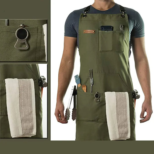 Jiangxi Choice Heavy Duty Canvas Apron With Tool Pockets
