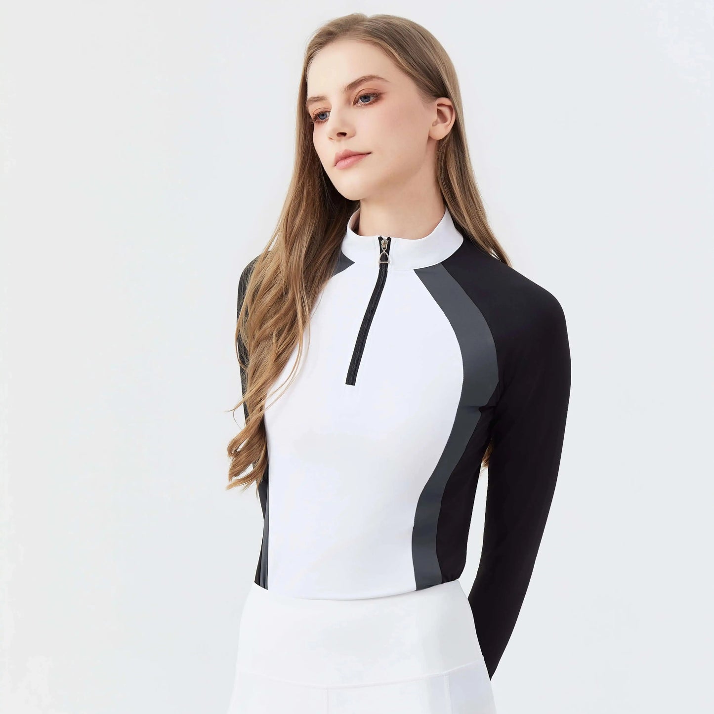 UURUU Womens Equestrian Long Sleeve Riding Top Polyester