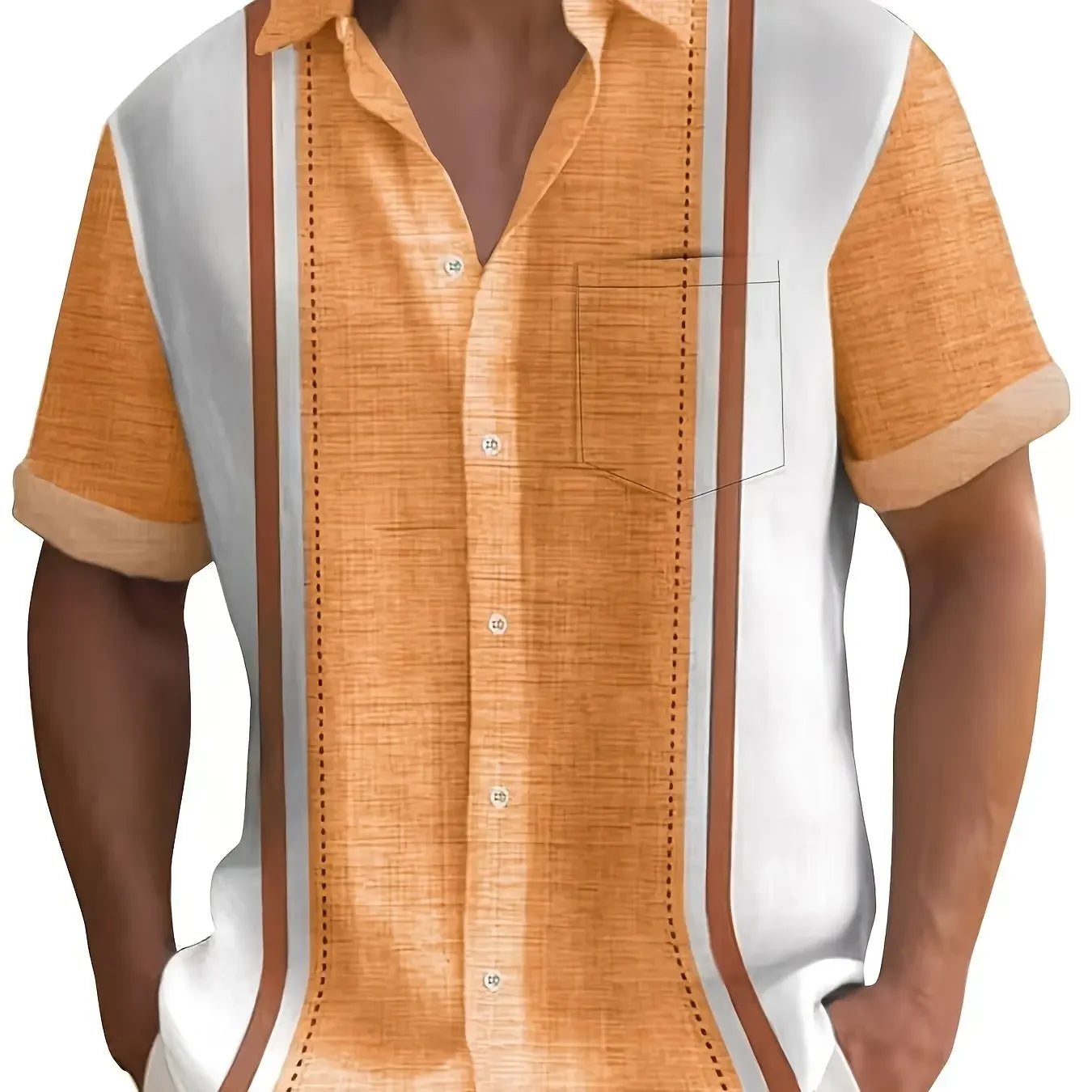 Mens 3D Printed Short Sleeve Hawaiian Shirt With Multiple Patterns