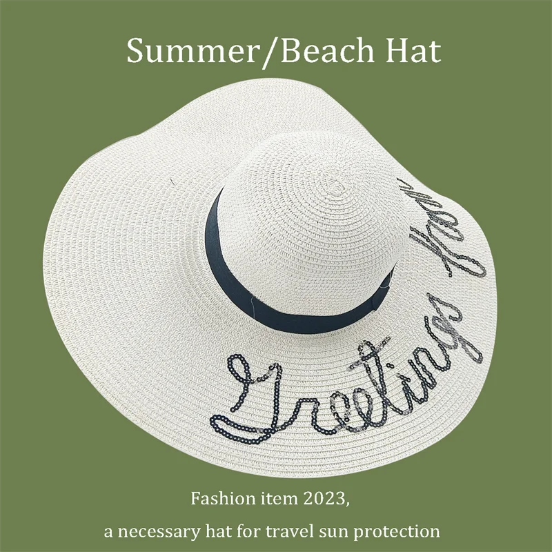 TrancyfineCN Unisex Straw Fedora Hat Travel Beach Sun Hat