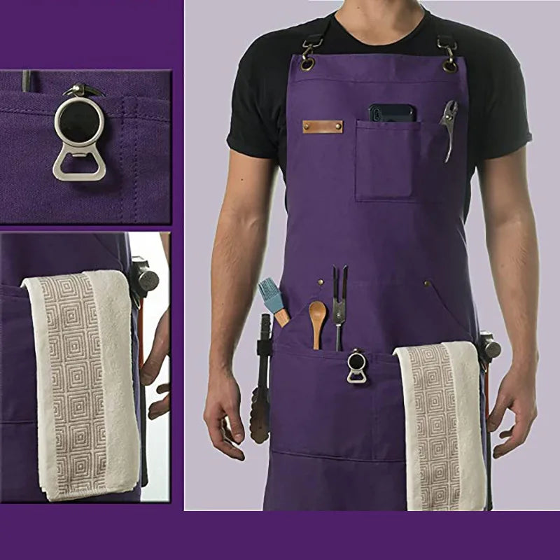 Jiangxi Choice Heavy Duty Canvas Apron With Tool Pockets