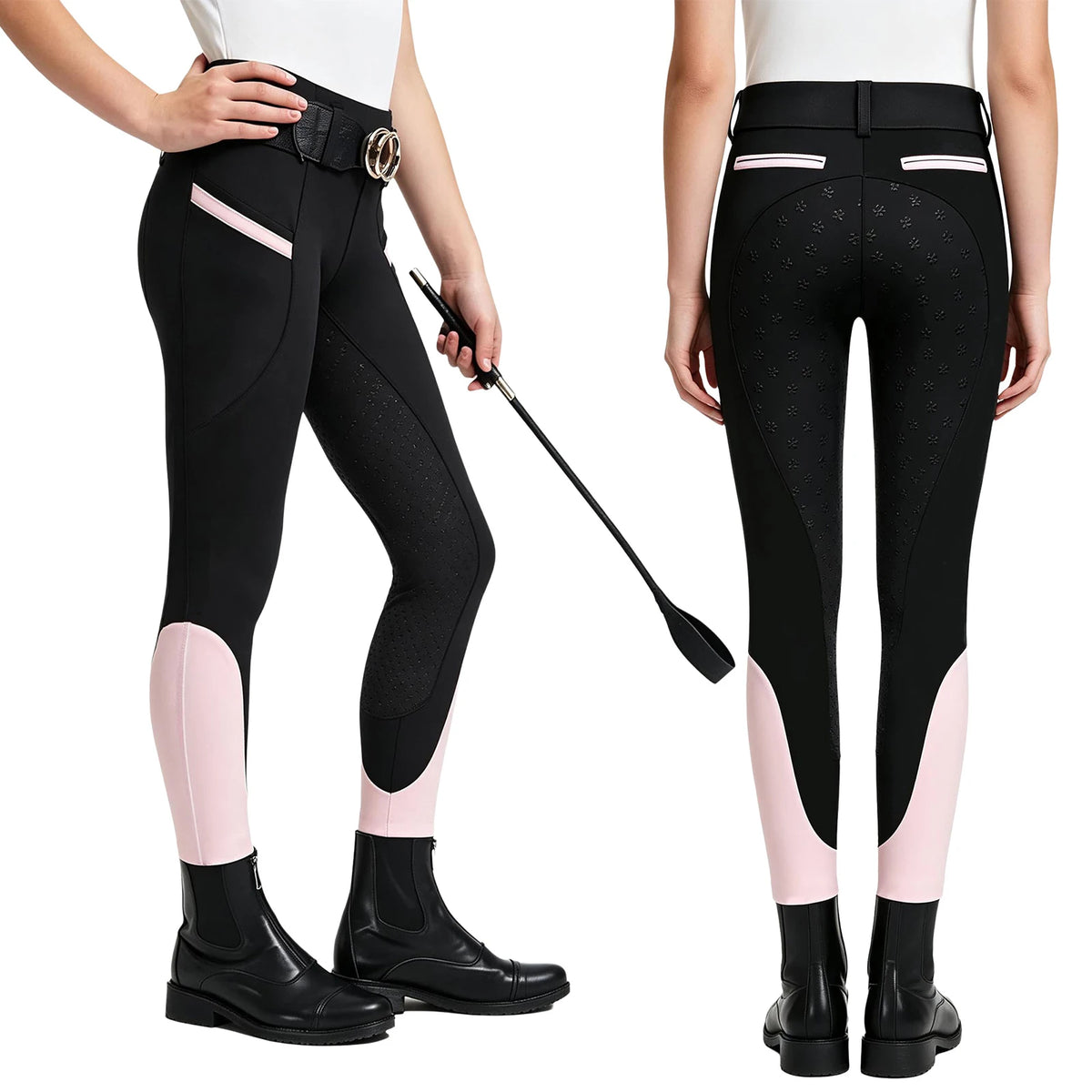 Freebily Girls Equestrian Riding Breeches Non Slip Horse Riding Leggings