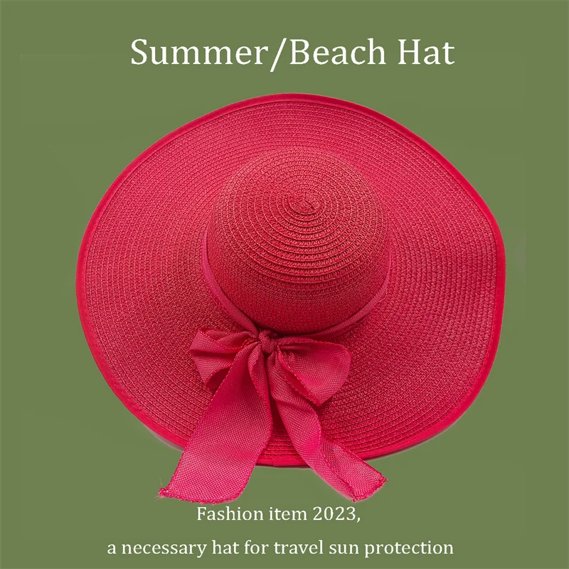 TrancyfineCN Unisex Straw Fedora Hat Travel Beach Sun Hat