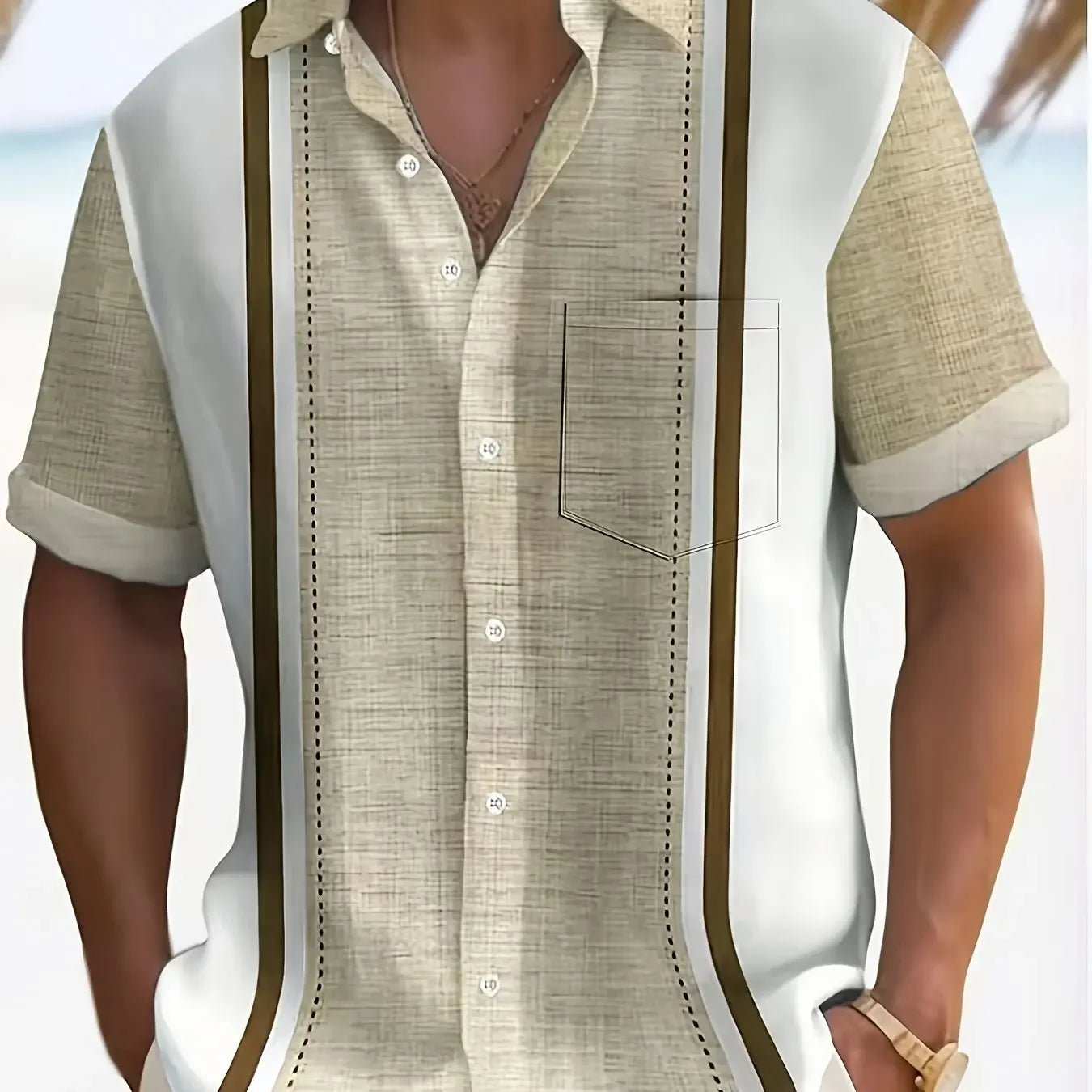 Mens 3D Printed Short Sleeve Hawaiian Shirt With Multiple Patterns