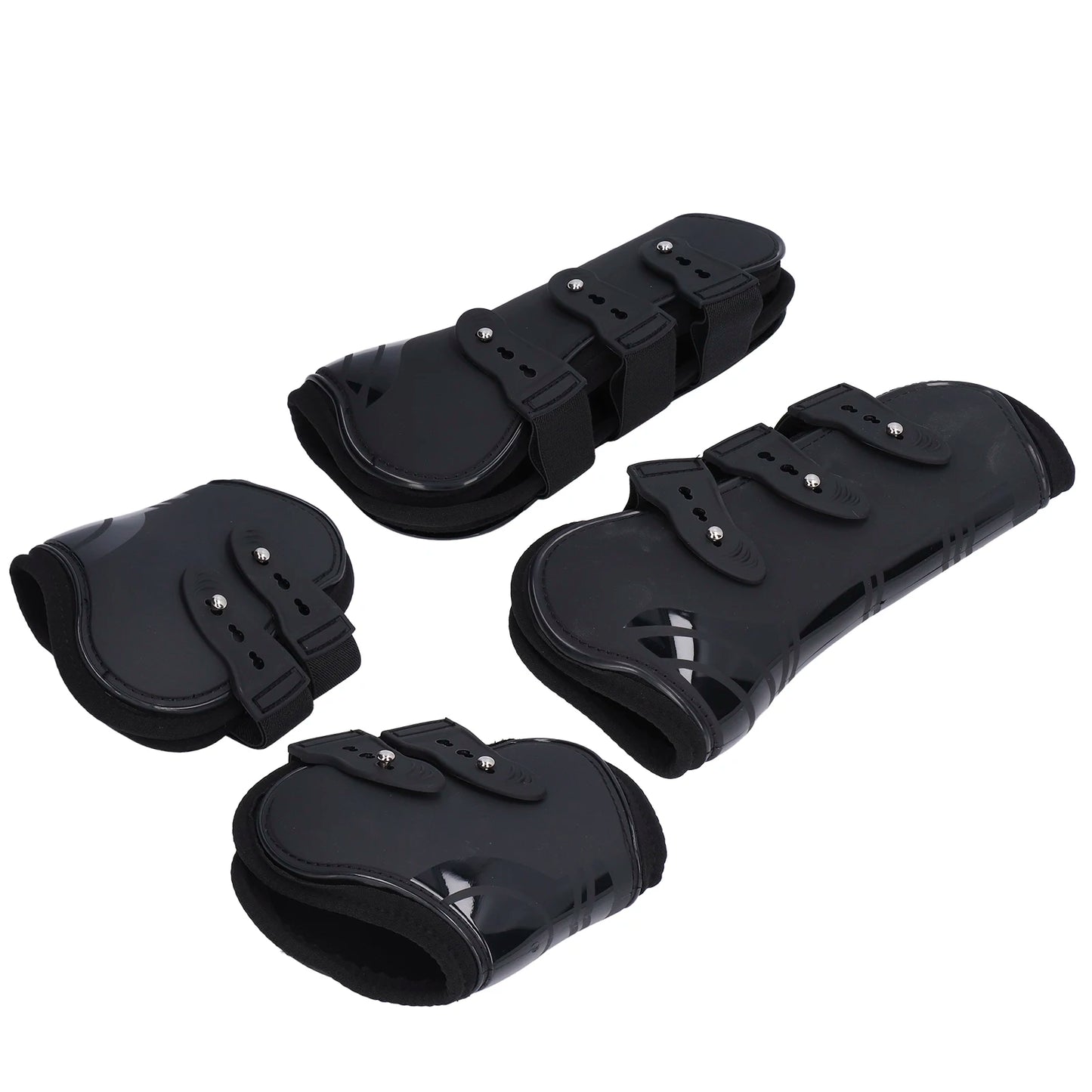 4 Pack PU Shell Tendon Guard Boots For Horses