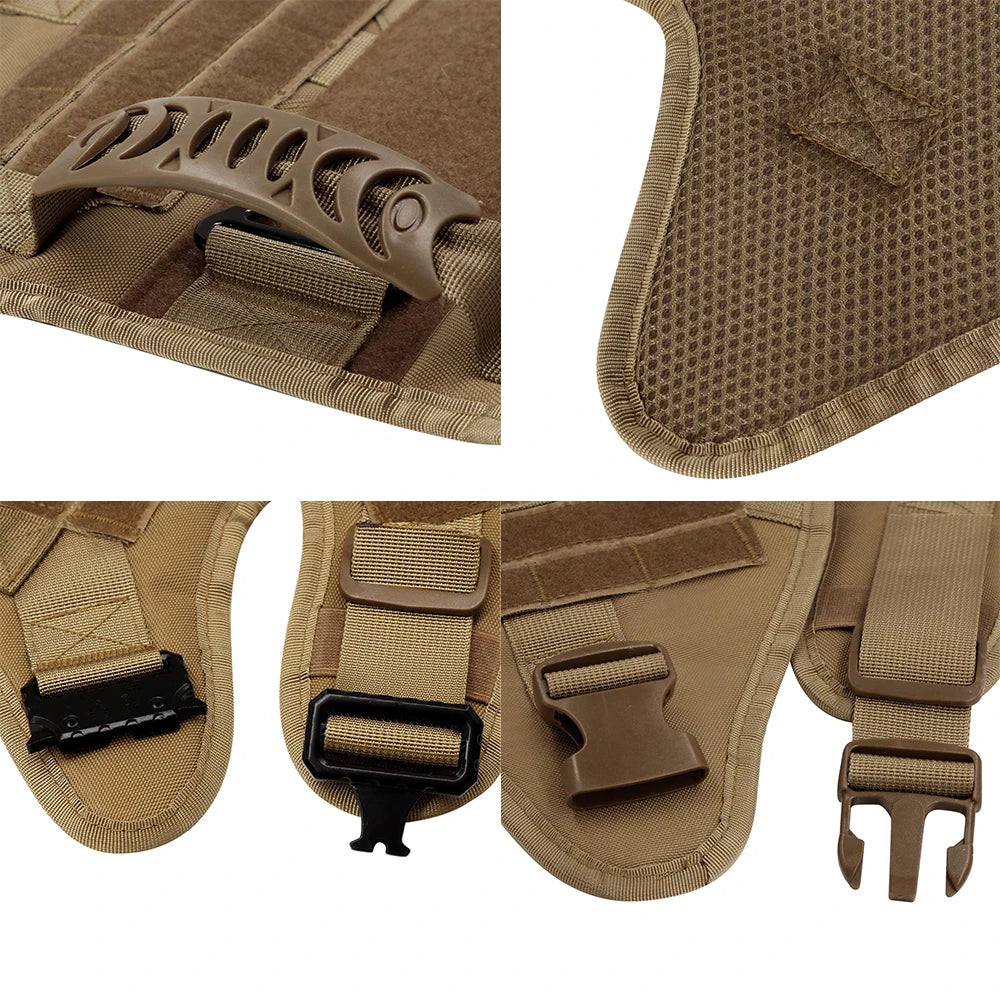 Large Military Tactical Dog Harness For Training And Hunting