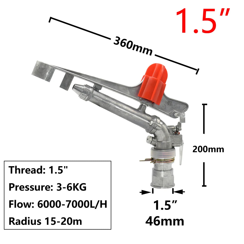 ZWDZJL Garden Sprinkler Oscillating 360 Degree Rotating Watering Tool
