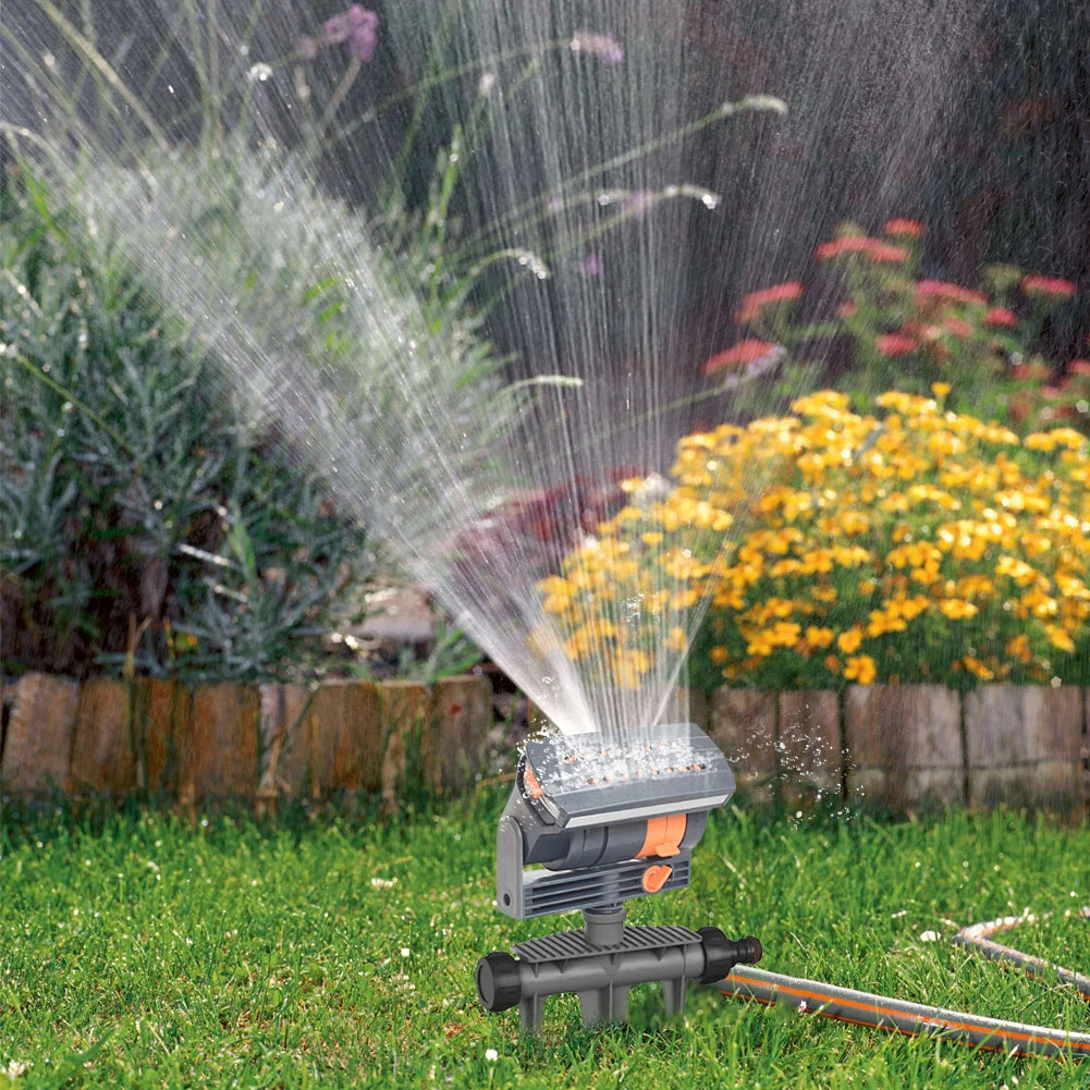 Oscillating Lawn Sprinkler With Adjustable Flow 16 Nozzles