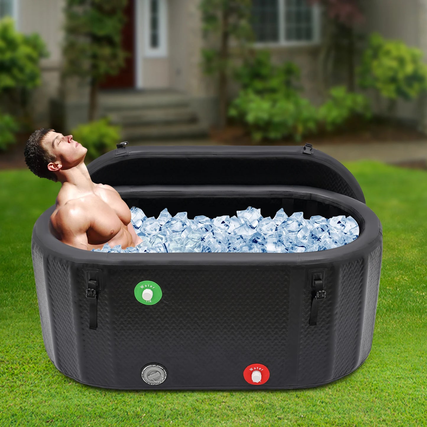 Inflatable Ice Bath Tub Portable Cold Plunge For Athletes