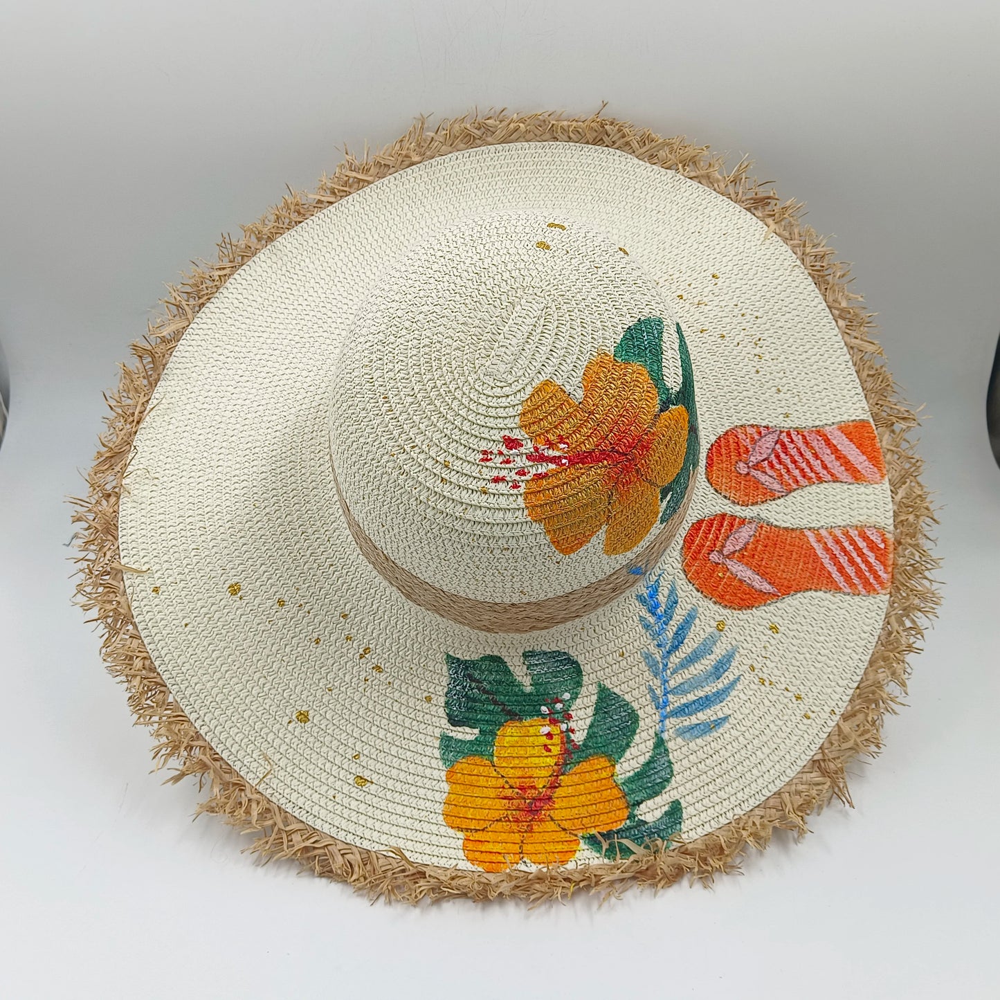 TrancyfineCN Unisex Straw Fedora Hat Travel Beach Sun Hat