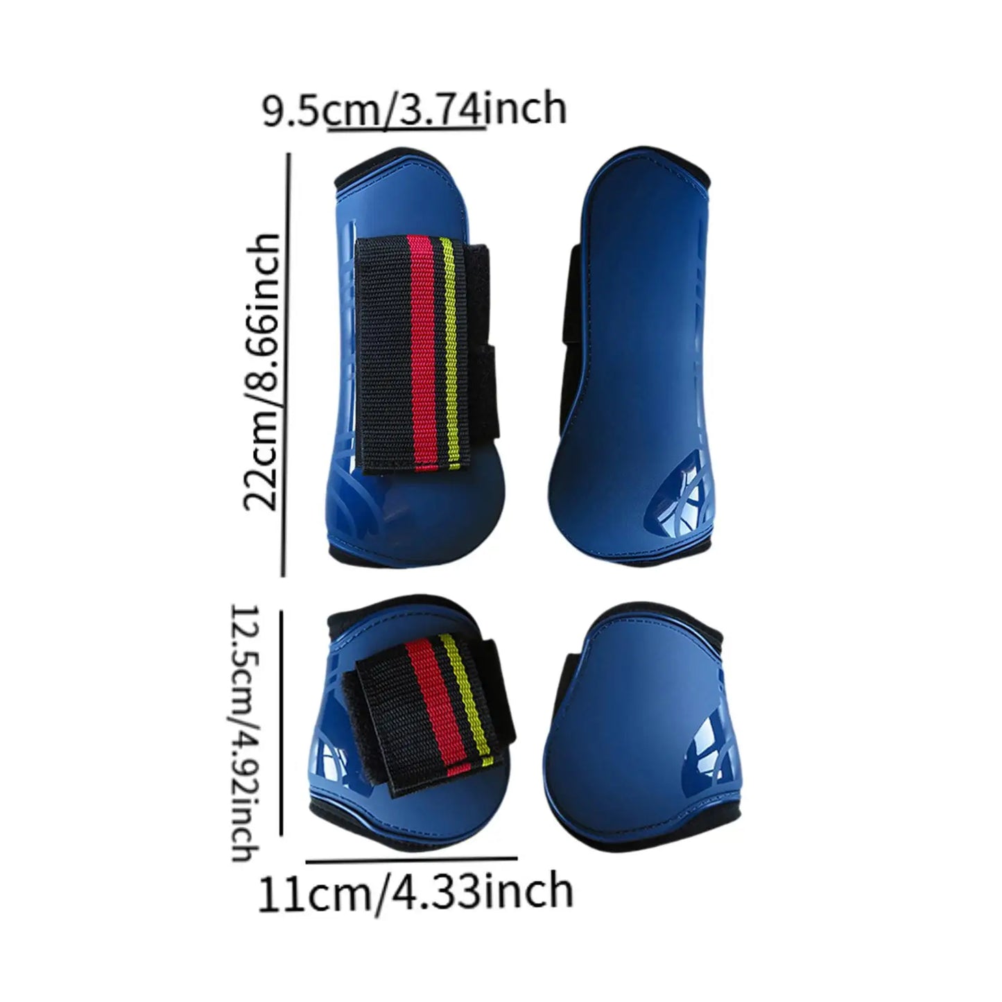 Horse Tendon Boots 4Pcs Lightweight Leg Guards For Cross Country