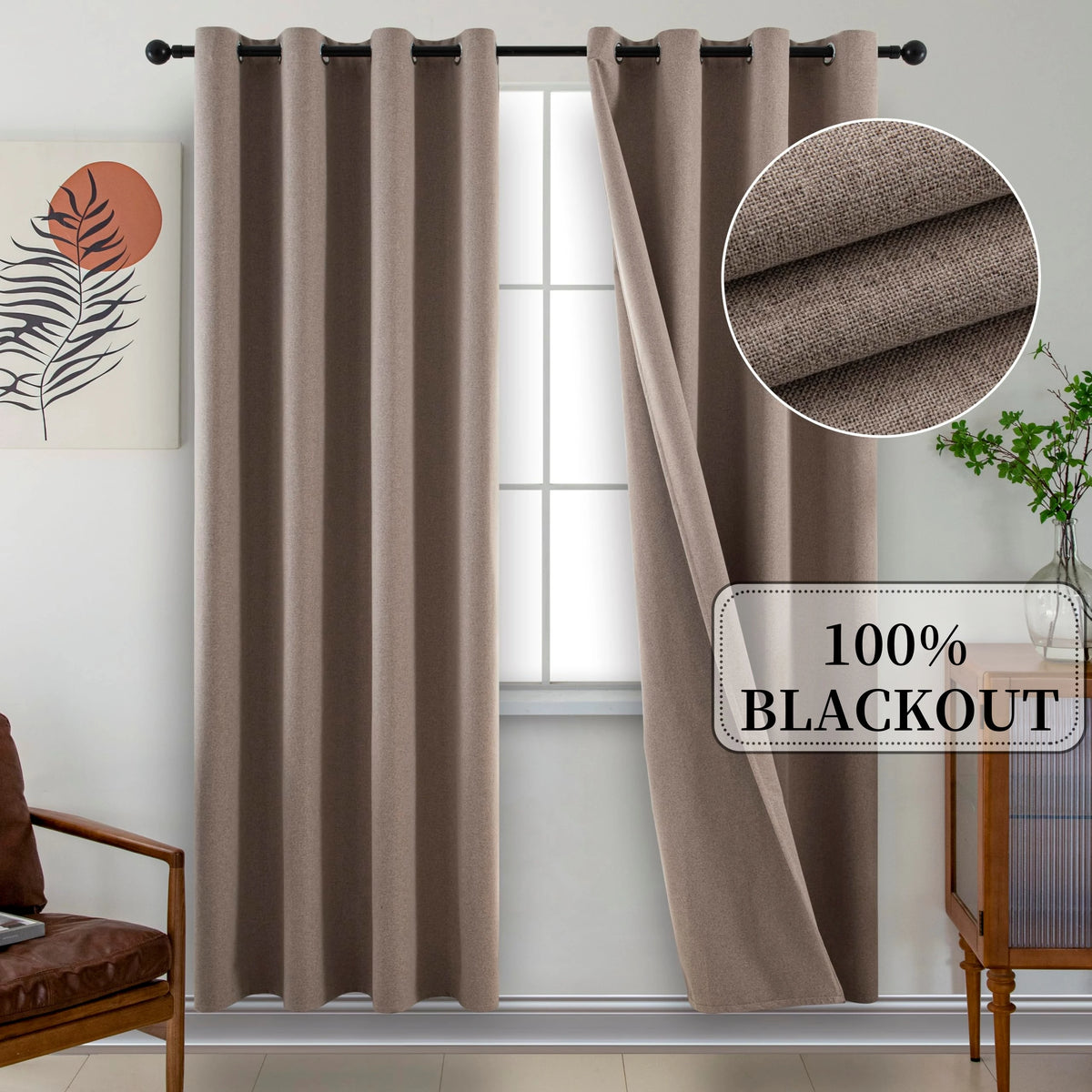 Custom Made Solid Color Blackout Curtains For Living Room Bedroom