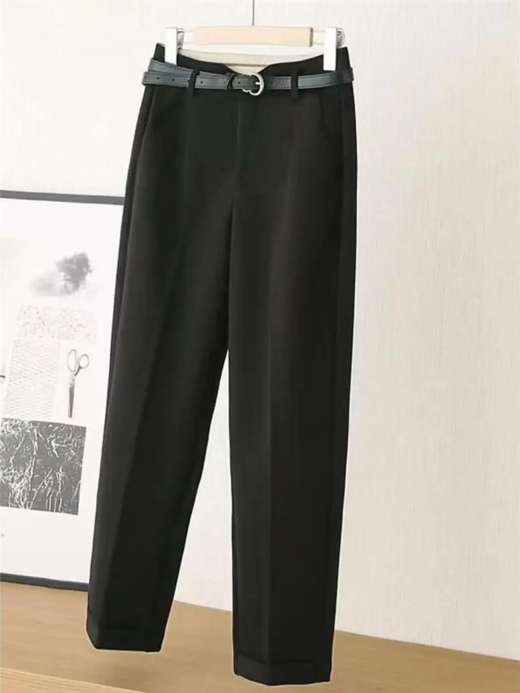 High Waist Thickened Woolen Trousers For Women Autumn Winter