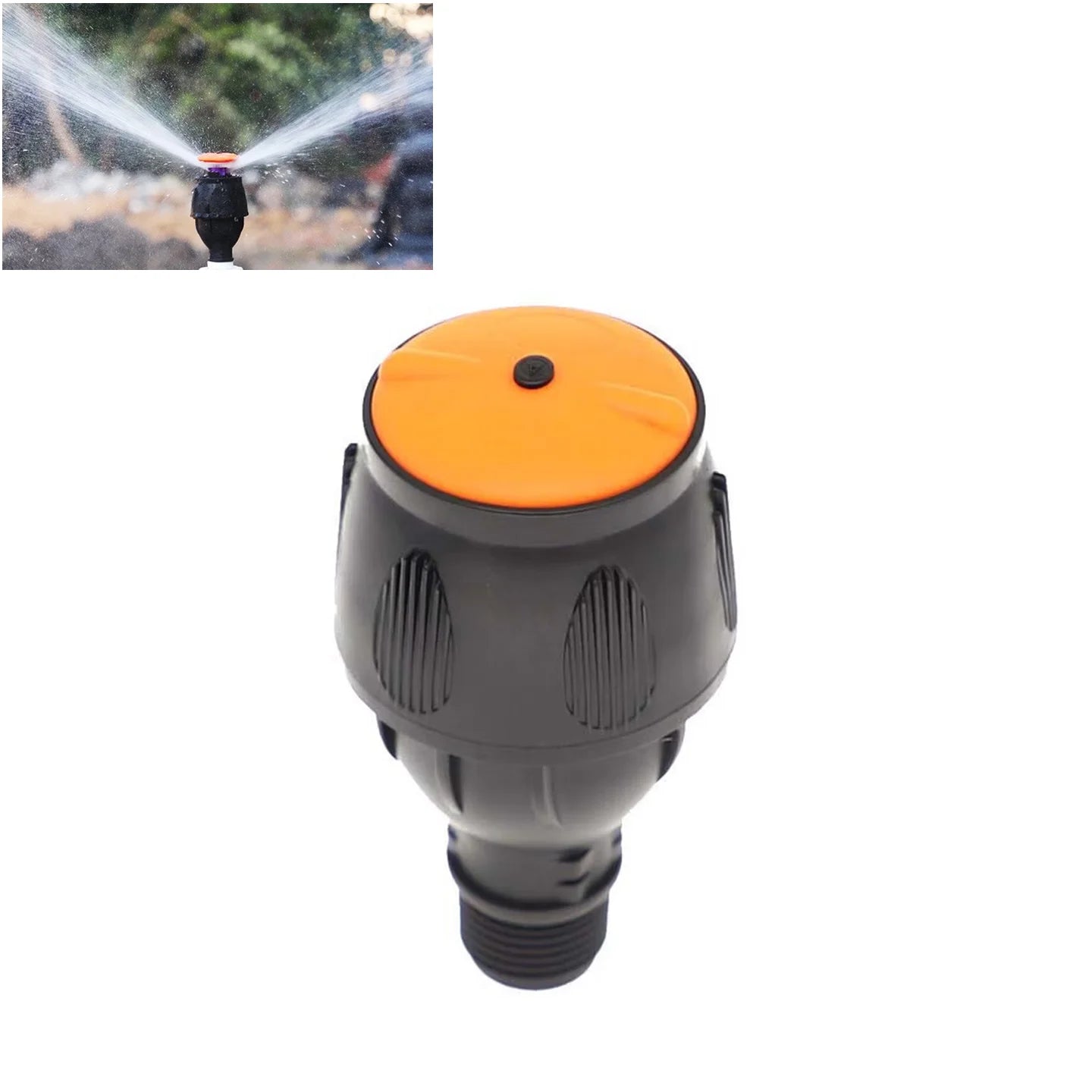 360° Rotating Retractable Lawn Sprinkler, Stainless Steel Irrigation System with Adjustable Tripod & Atomizing Nozzle for Garden