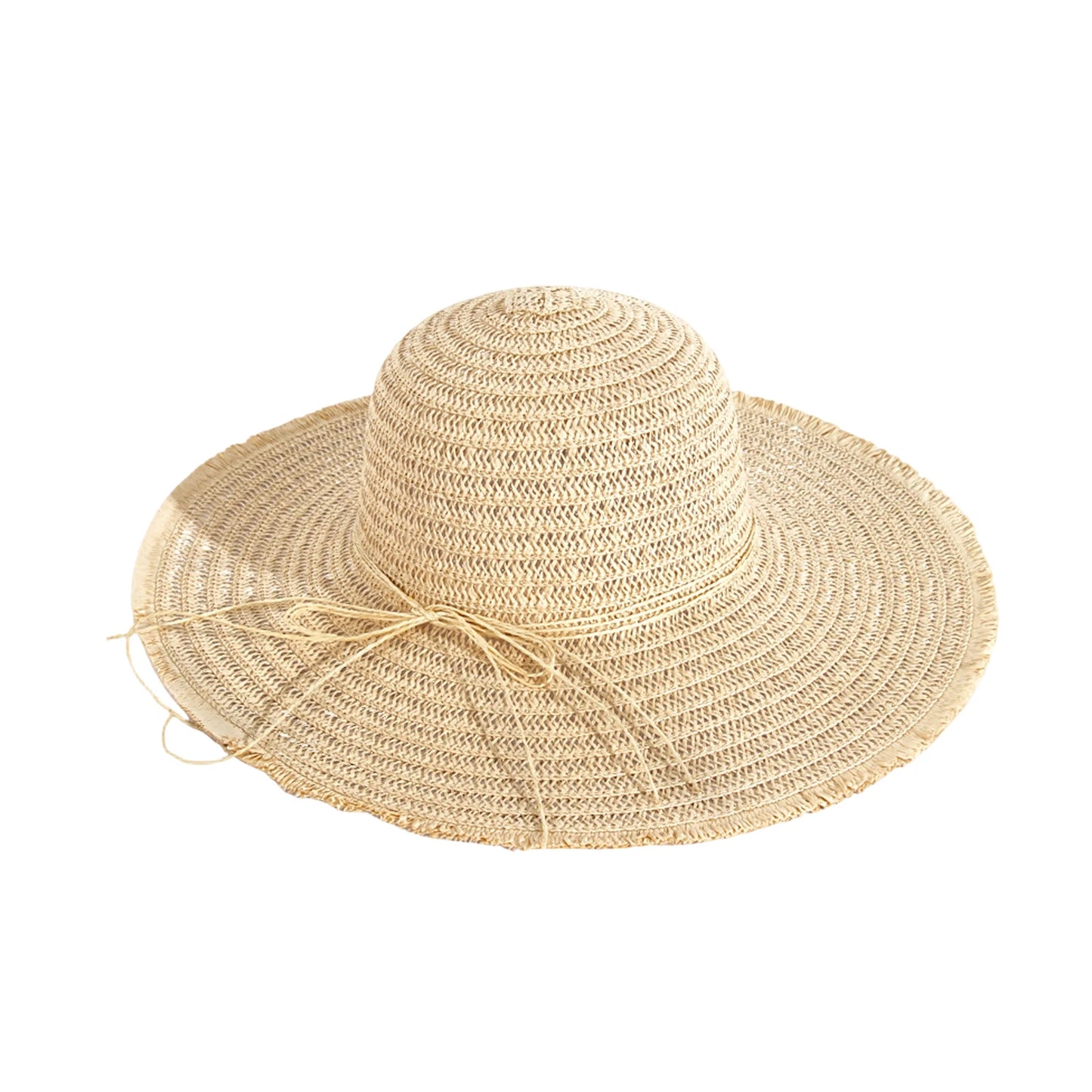 Women’s Wide Brim Straw Sun Hat For Summer Beach Wear