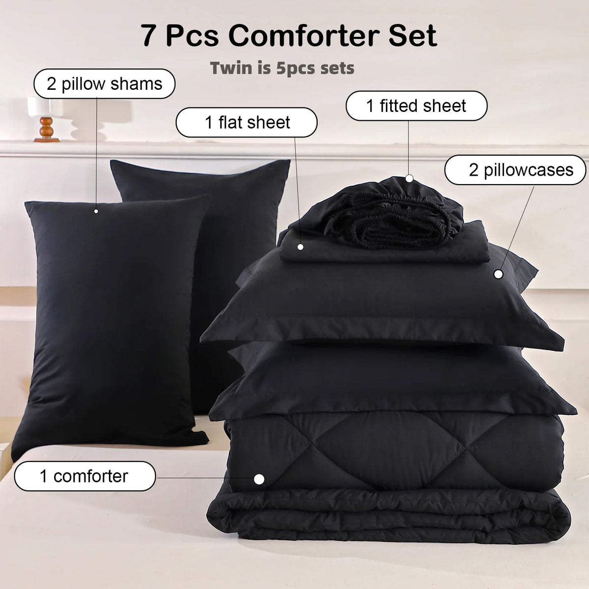 EasYum Multi Piece Bedding Set With Comforter