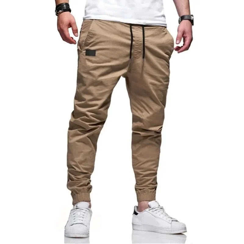 Men's Slim Fit Jogger Cargo Pants Multi Pocket Sweatwear