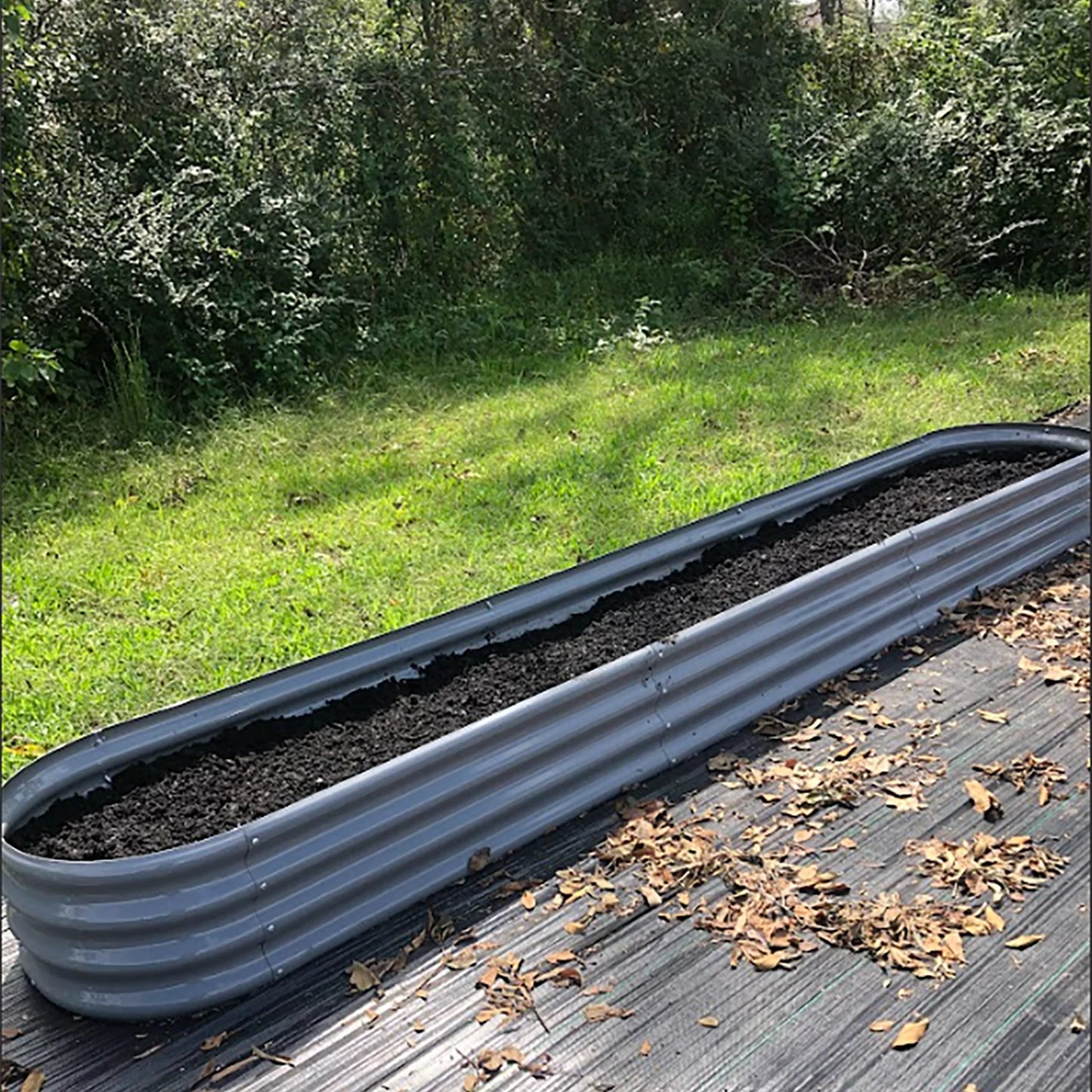 Tramull Galvanized Raised Garden Bed Planter Box For Vegetables
