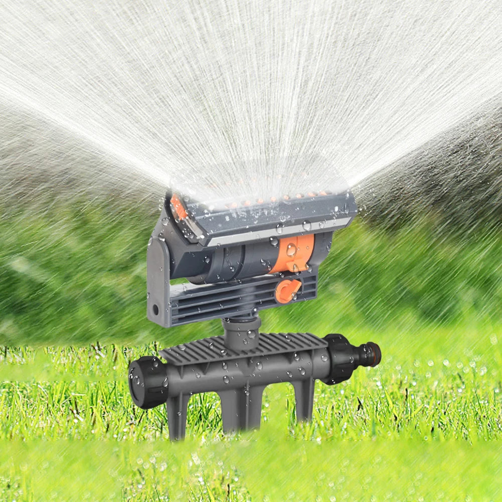 Oscillating Lawn Sprinkler With Adjustable Flow 16 Nozzles