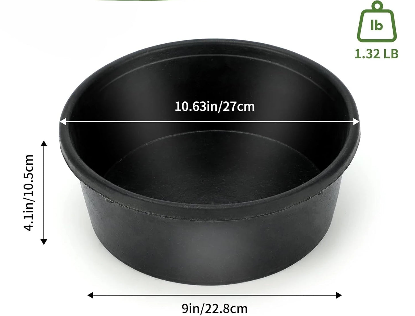 Rubber Feed Bowl for Farm Animals Durable and Flexible