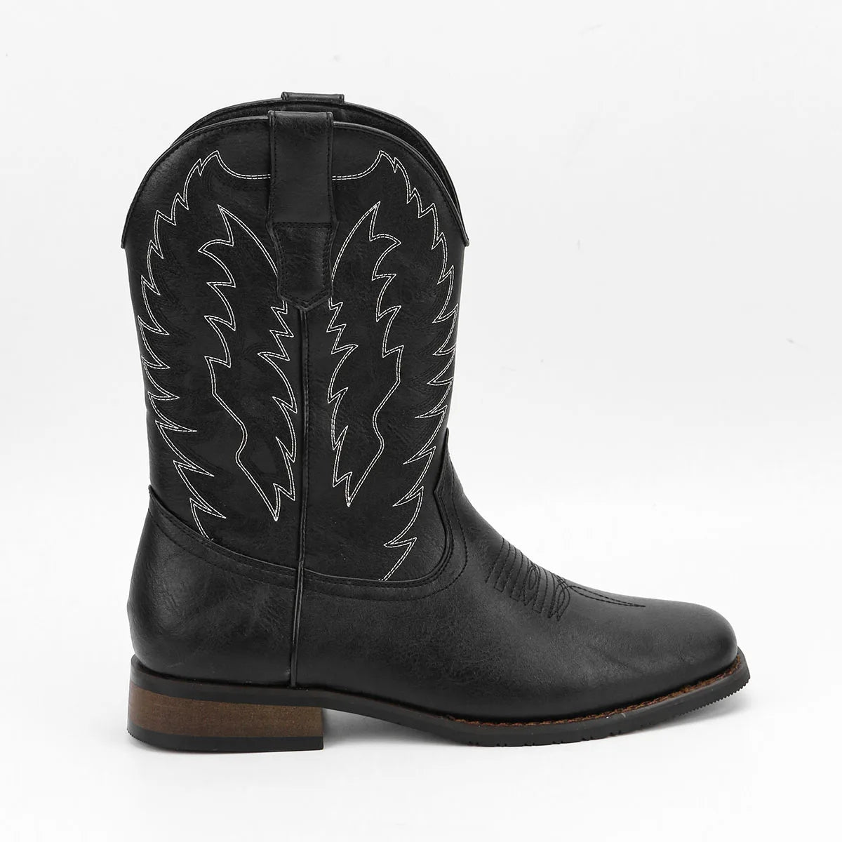 Men's Desert Cowboy Boots With Elegant Phoenix Embroidered