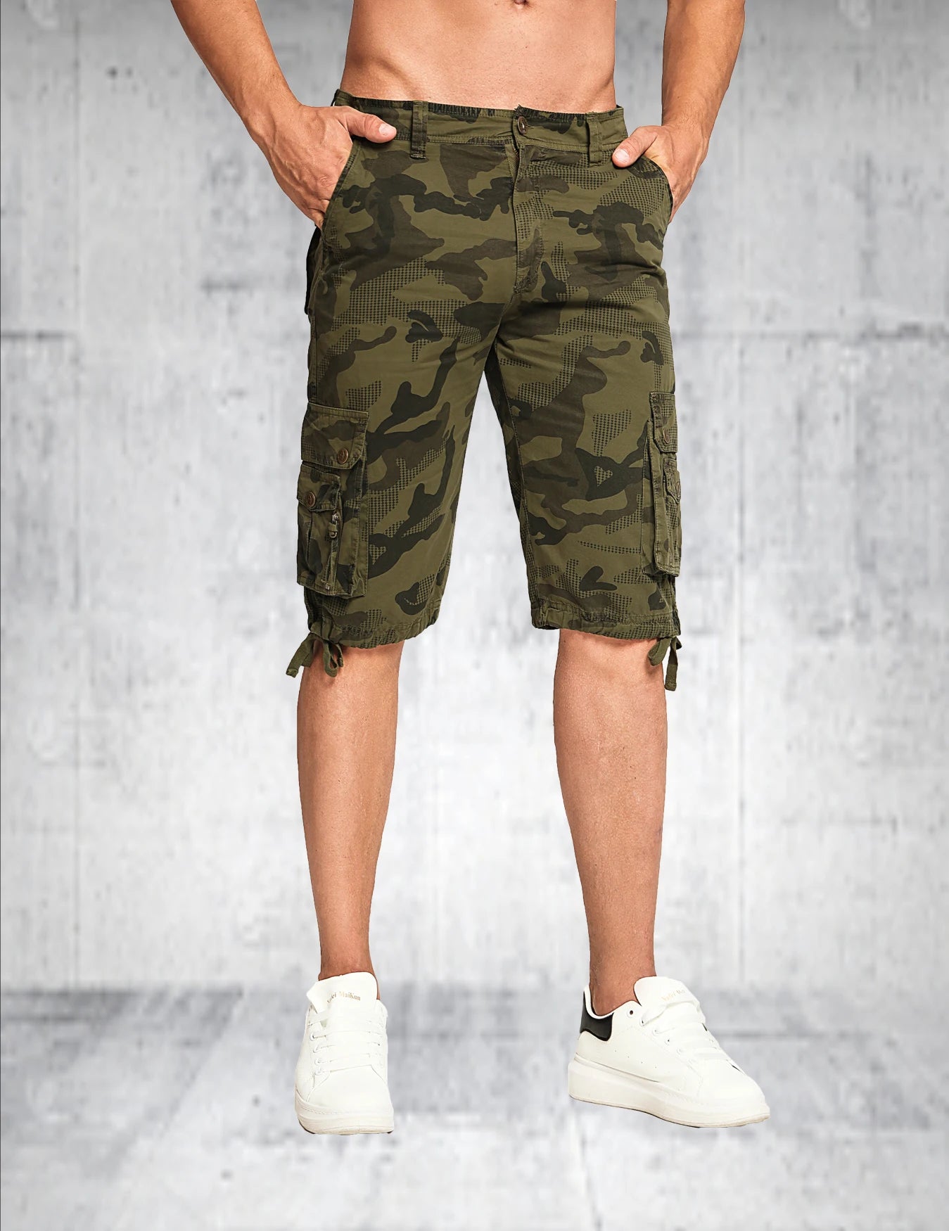 Men's Summer Workwear Shorts Regular Fit Cotton Casual
