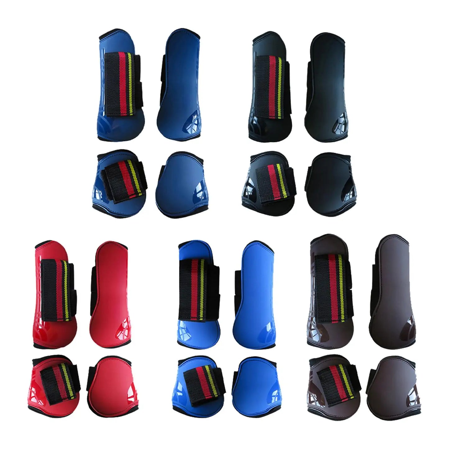 Horse Tendon Boots 4Pcs Lightweight Leg Guards For Cross Country