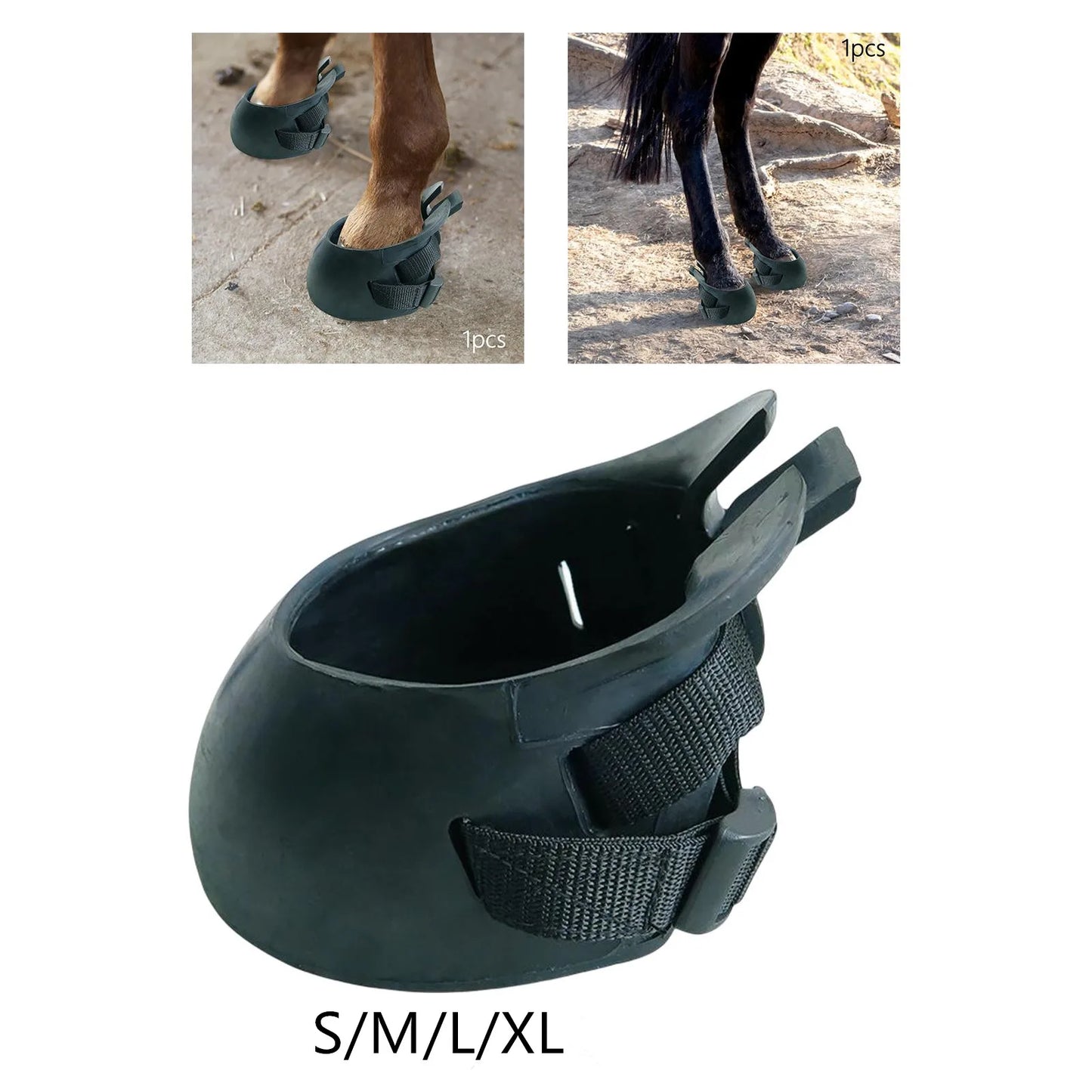 Sunnimix Horse Hoof Boots Equine Hoof Protector Injured Hooves