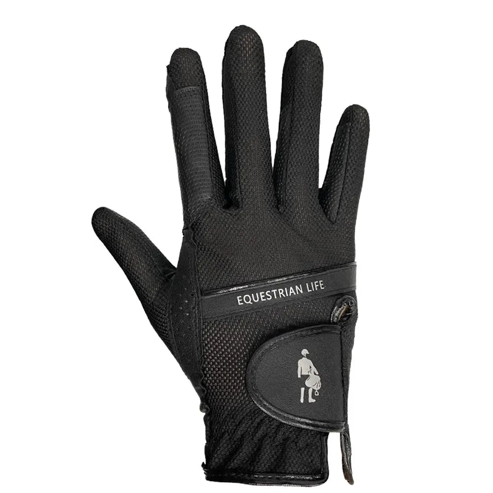 Equestrian Sports Gloves, Elastic Mesh Gloves, Non-Slip, Breathable, Wear-Resistant Riding Gloves, Rider Equipment