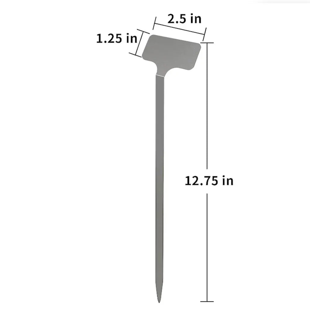 Alloet Stainless Steel Plant Labels 10 Pack Weatherproof Garden Markers