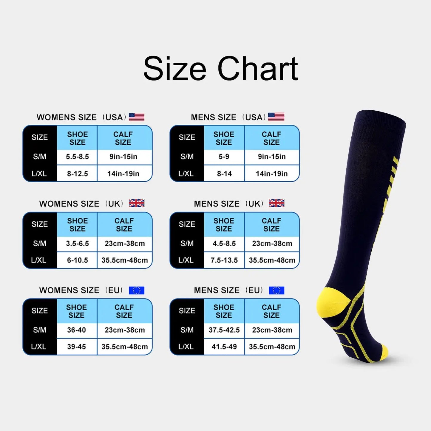 NONECN Compression Socks 20 to 30 mmHg for Running