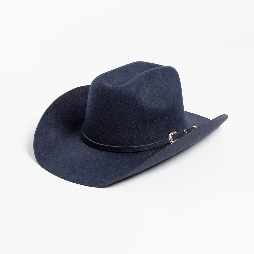 USPOP 100 Wool Felt Cowboy Hat Belt Buckle Wide Brim