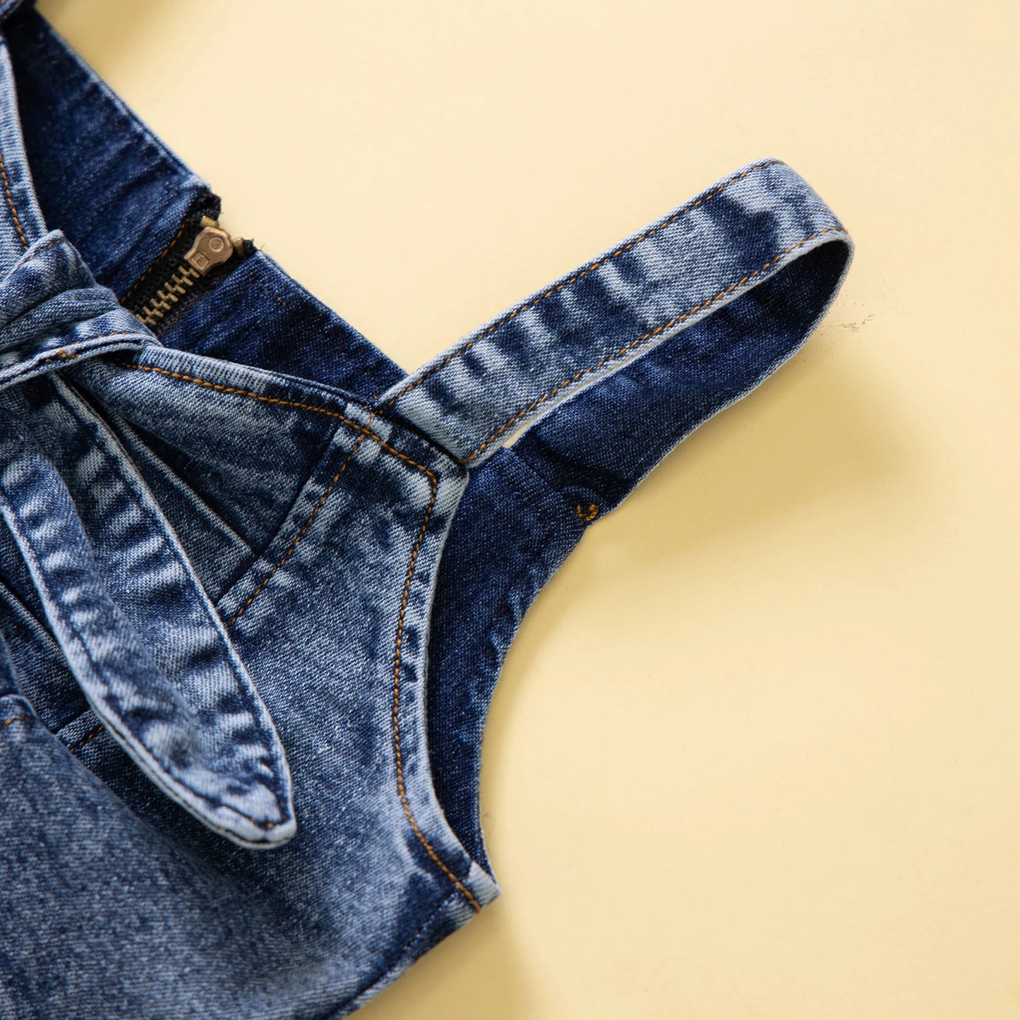 Pudcoco Girls 2-Piece Denim Shorts Set Camisole Outfit