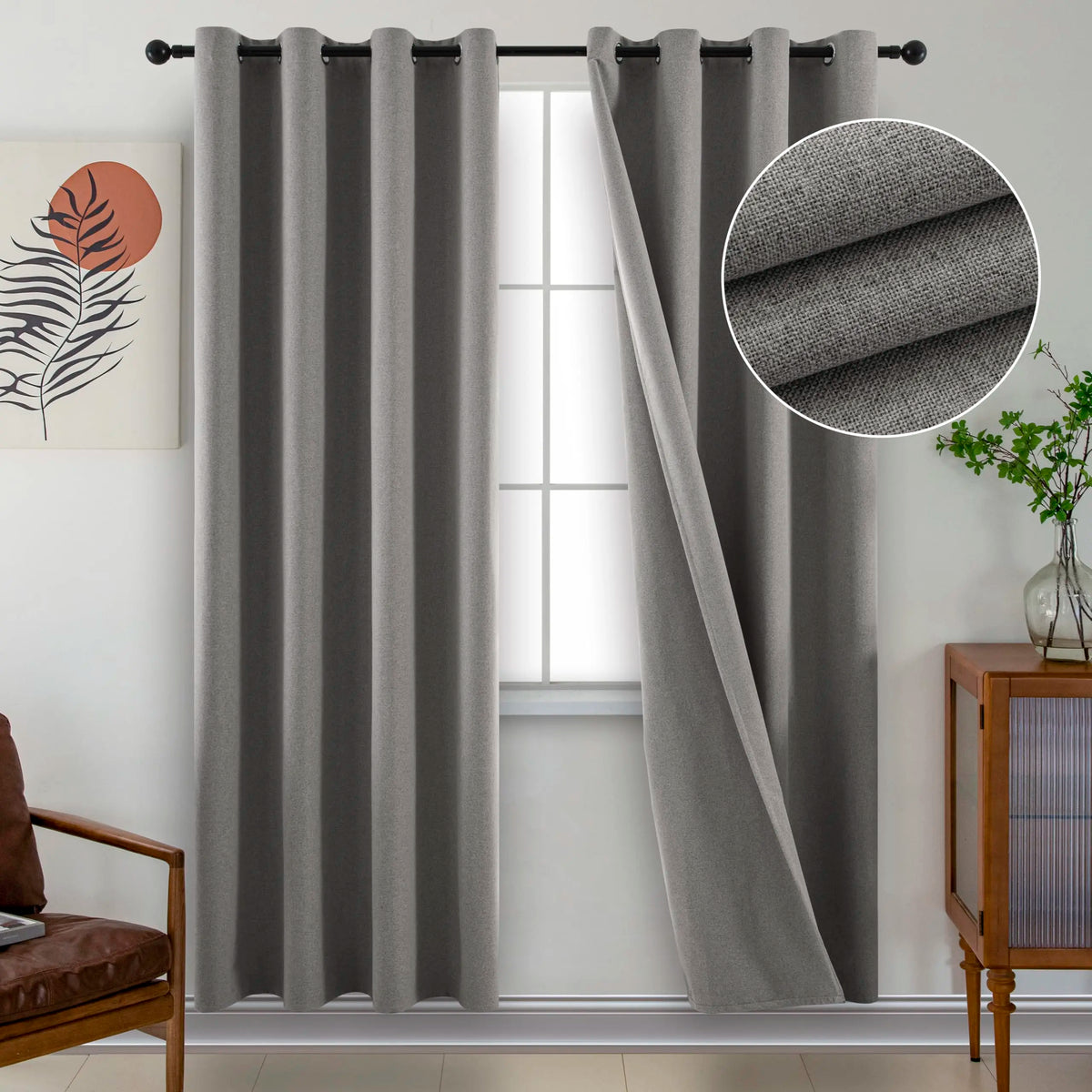 Custom Made Solid Color Blackout Curtains For Living Room Bedroom