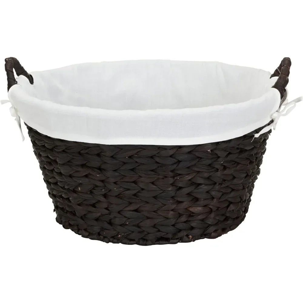 Handwoven Willow Laundry Basket With Removable Liner For Residence OrganizationPlus
