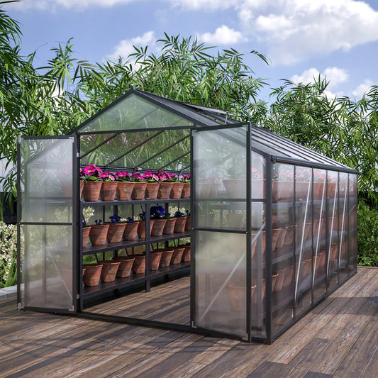 Walk In Aluminium Greenhouse For Outdoor Garden Use