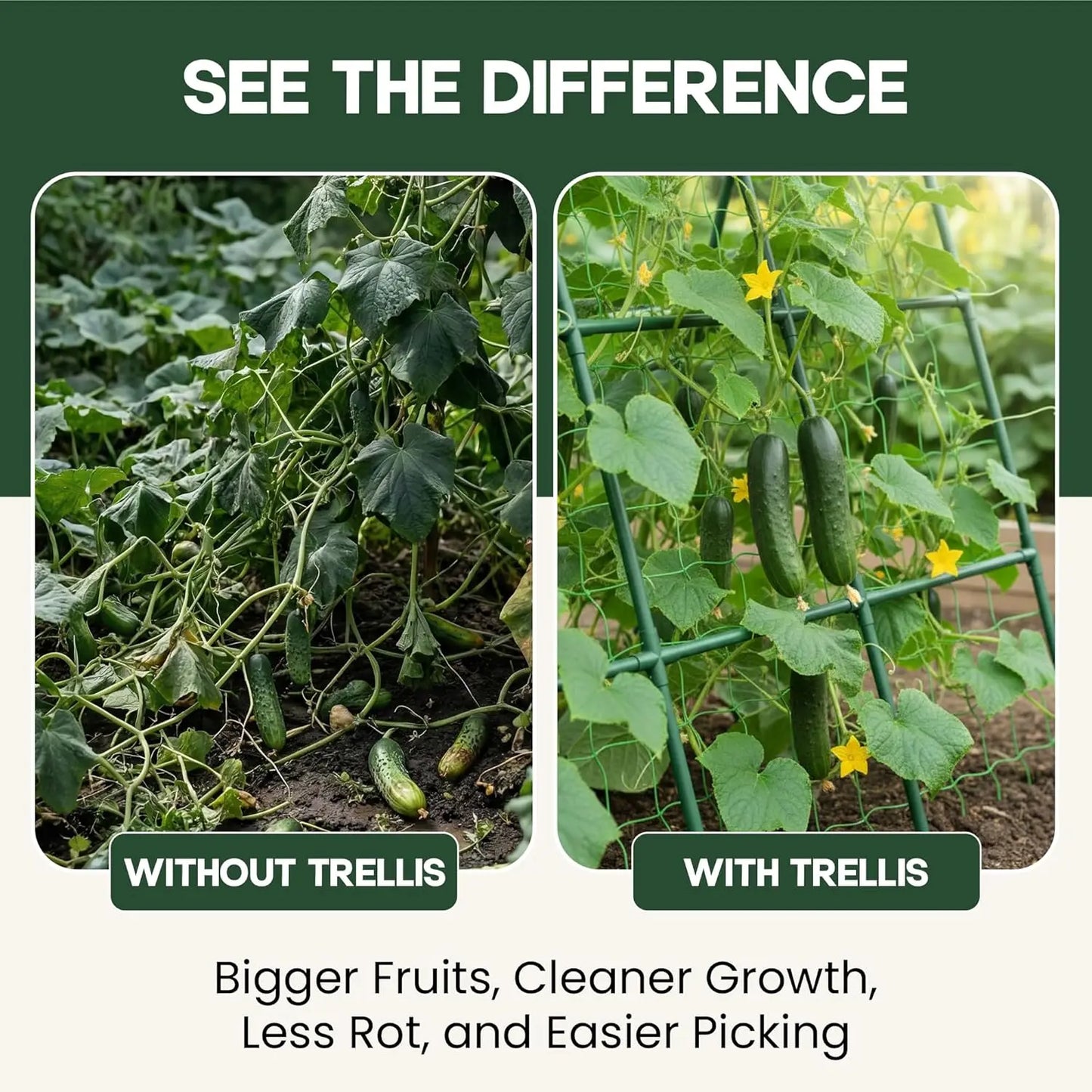 A-Frame Garden Trellis For Climbing Plants Easy Assembly Durable Steel