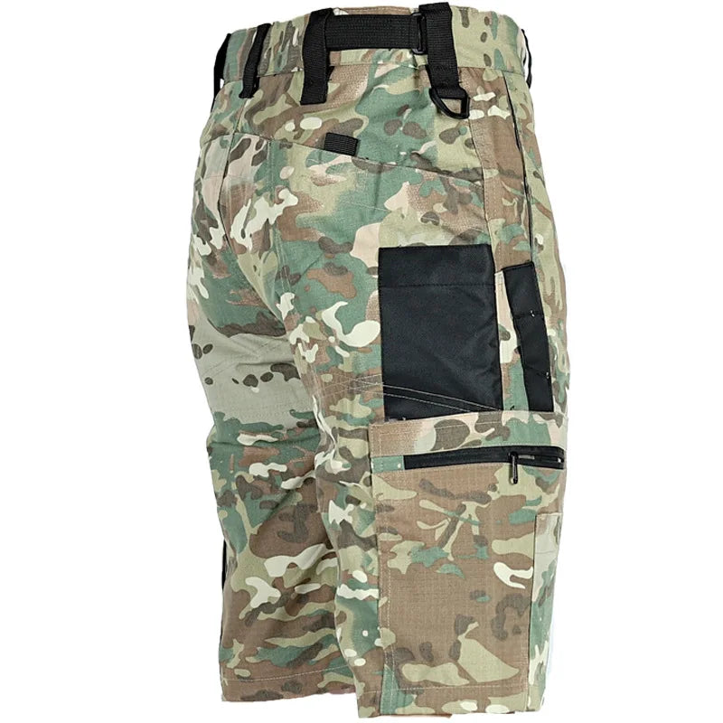 Summer Tactical Shorts For Men Quick Dry Cargo MultiPocket Waterproof