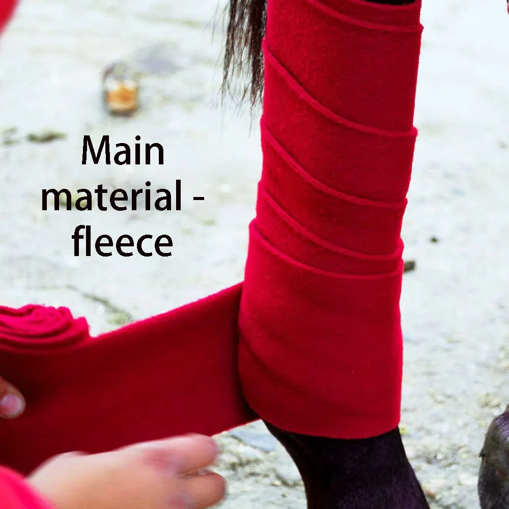 Polar Fleece Horse Leggings AntiBulging Tendon Protection For Equestrian Racing