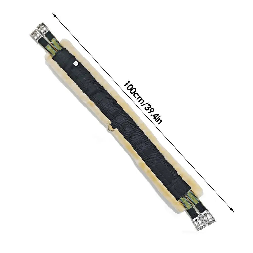 Fleece English Girth With Elastic Stainless Steel Hardware