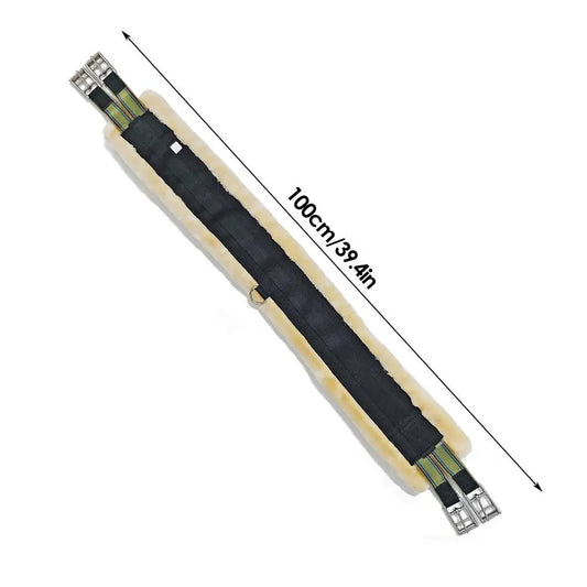 Fleece English Girth With Elastic Stainless Steel Hardware